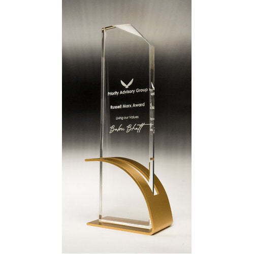 Gold-Modern Fusion Glass-Blade