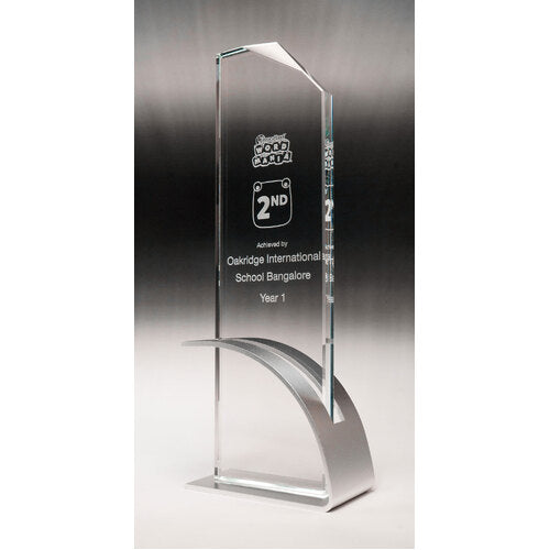 Silver-Modern Fusion Glass-Blade