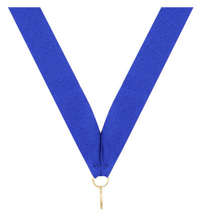 Blue V Neck Ribbon