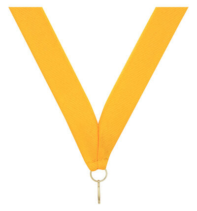 Gold V Neck Ribbon