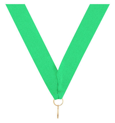 Green V Neck Ribbon