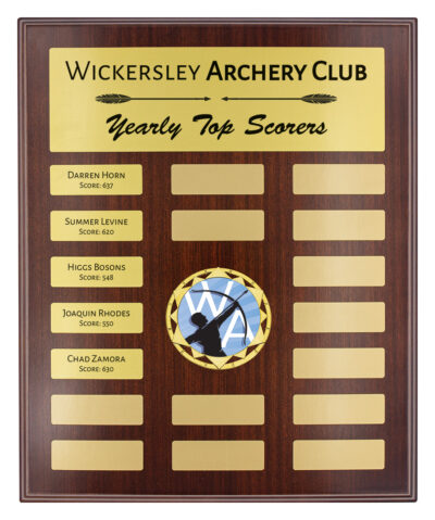Assembly Plaque Showcase Gold