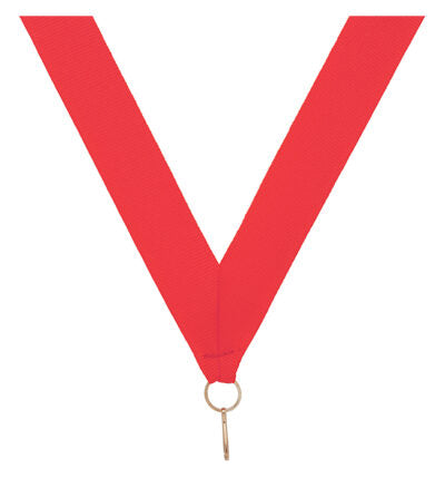 Red V Neck Ribbon