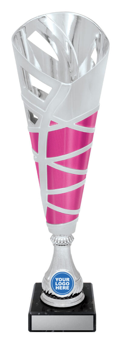Hex Cup Silver / Pink