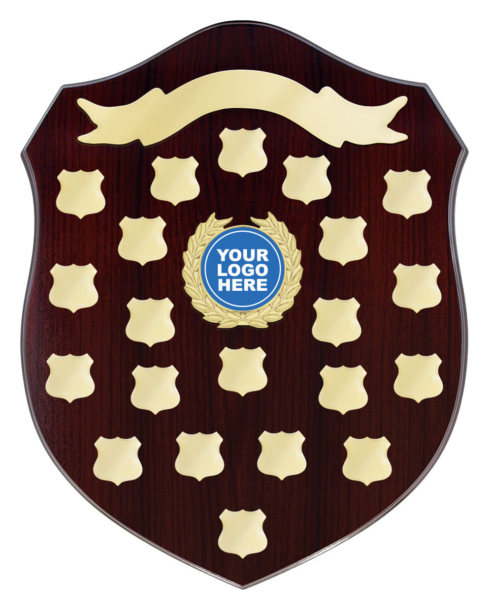 Timber Shield Wooden Shield Plaque | Wooden Shield Trophy and Award – 3D Crystal TAG