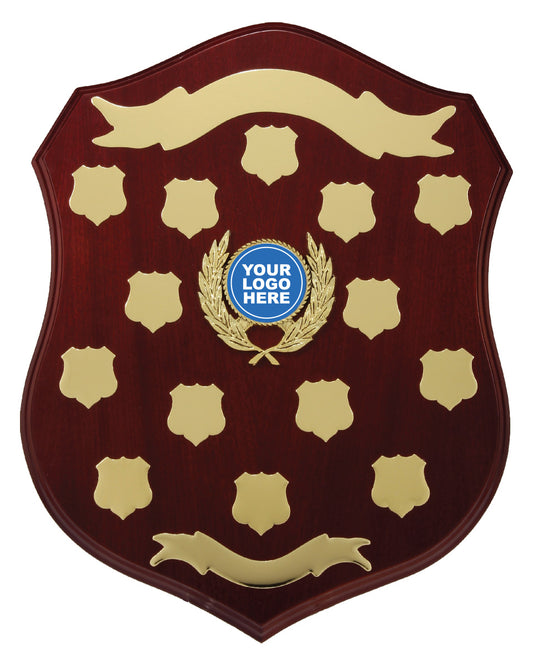 Timber Shield Wooden Shield Plaque | Wooden Shield Trophy and Award – 3D Crystal TAG
